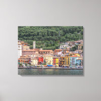 Dorp aan het Gardameer uitzicht canvas print
