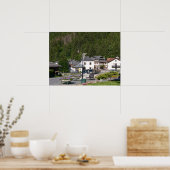 dorp Argentiere in Frankrijk Poster (Keuken)