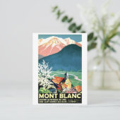 Dorp bij Mont Blanc, Frankrijk Briefkaart (Staand voorkant)