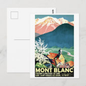Dorp bij Mont Blanc, Frankrijk Briefkaart (Voorkant / Achterkant)