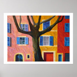 dorp de Provence Poster