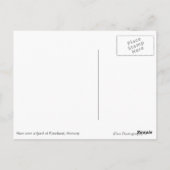 Dorp en een fjord in Noorwegen witte briefkaart (Achterkant)