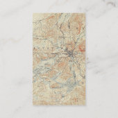 dorp en gebied van het meer van Saranac in Adirond Visitekaartje (Achterkant)