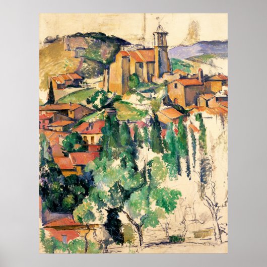 dorp Gardanne, Paul Cézanne Poster (Voorkant)