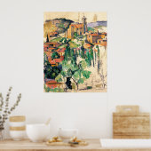 dorp Gardanne, Paul Cézanne Poster (Keuken)