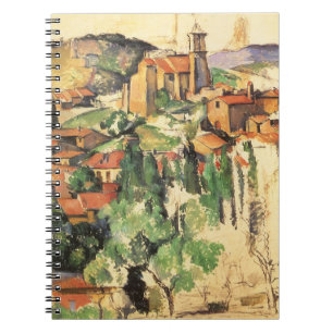 Dorp Gardanne van Paul Cezanne, Vintage Kunst Notitieboek