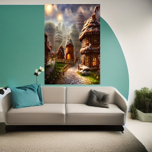 dorp Gingerbrood in Valhalla AI Art Poster