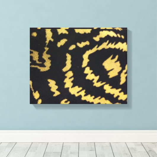 Dorp Goud Canvas Afdruk (Insitu (Houten vloer))