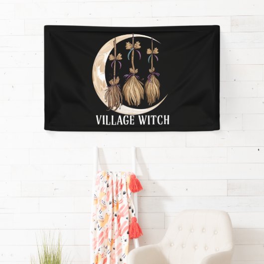Dorp Heks Gothic Occult Wicca Heidens Natuur Spandoek (Insitu)