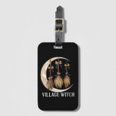 Dorp Heks Gothic Occult Wicca Heidense Natuur Bagagelabel (Voorkant (verticaal))