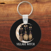 Dorp Heks Gothic Occult Wicca Heidense Natuur Sleutelhanger (Voorkant)
