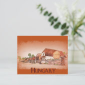  dorp Hongarije Briefkaart (Staand voorkant)