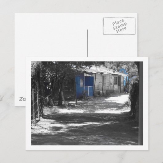 dorp in de Dominicaanse Republiek Briefkaart (Voorkant / Achterkant)