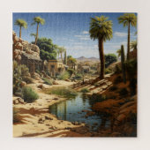 Dorp in de woestijn legpuzzel (Verticaal)