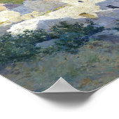 Dorp in het zomerlandschap Schilderen Poster (Hoek)