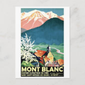 dorp in Mont Blanc, Frankrijk Briefkaart (Voorkant)