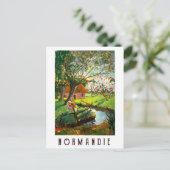 dorp in Normandië, Frankrijk Briefkaart (Staand voorkant)