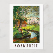 dorp in Normandië, Frankrijk Briefkaart (Voorkant)