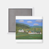 Dorp in Polen Magneet (Voorkant / Achterkant)