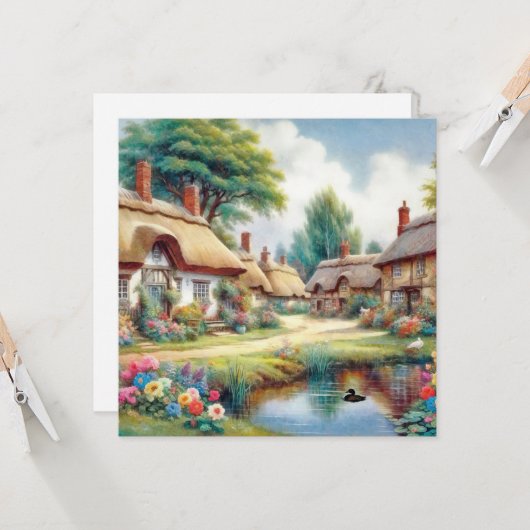 dorp kaart (Voorkant / Achterkant in situ)