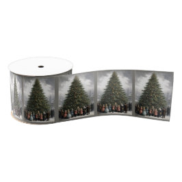  dorp Kerstboom verzamelen Grosgrain Lint