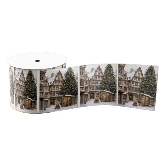  dorp Kerstboom verzamelen Grosgrain Lint (Spoel)