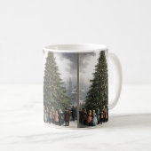 dorp Kerstboom verzamelen Koffiemok (Voorkant rechts)