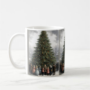 dorp Kerstboom verzamelen Koffiemok