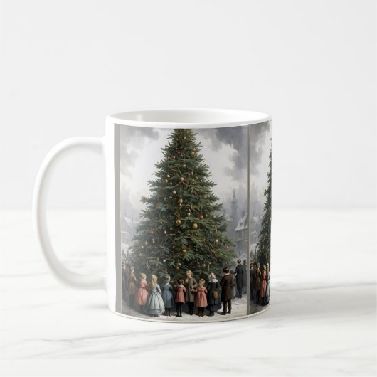  dorp Kerstboom verzamelen Koffiemok (Links)