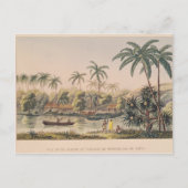 dorp Matavae, Tahiti Briefkaart (Voorkant)