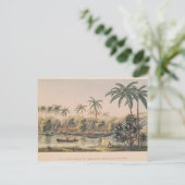 dorp Matavae, Tahiti Briefkaart (Staand voorkant)