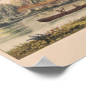 dorp Matavae, Tahiti Poster (Hoek)