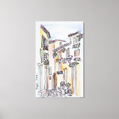 dorp Mougins | Provence, Zuid-Frankrijk Canvas Afdruk (Voorkant)