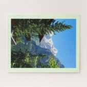 dorp Murren in Zwitserland Legpuzzel (Horizontaal)