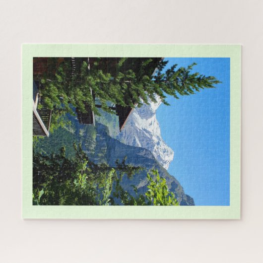 dorp Murren in Zwitserland Legpuzzel (Horizontaal)