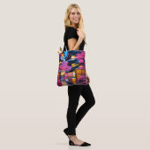 Dorp omringd door kersenbloesems tote bag (Op model)