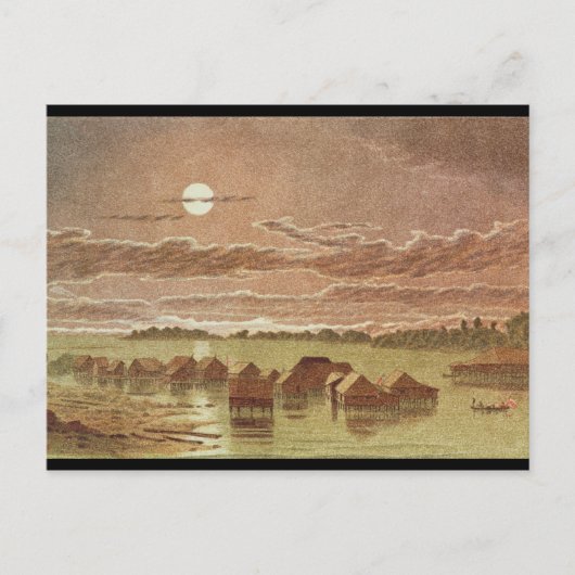 dorp op Basilan, Filipijnen Briefkaart (Voorkant)