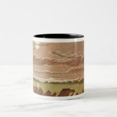 dorp op Basilan, Filipijnen Tweekleurige Koffiemok (Center)