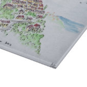Dorp op de heuveltop van Cabris | Provence, Frankr Snijplank (Hoek)