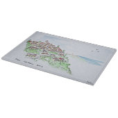 Dorp op de heuveltop van Cabris | Provence, Frankr Snijplank (Hoek)