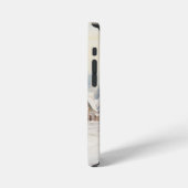 Dorp op een kerstdag iPhone hoesje (Linkerkant)