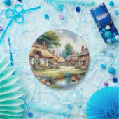 dorp papieren bordje (Feest)