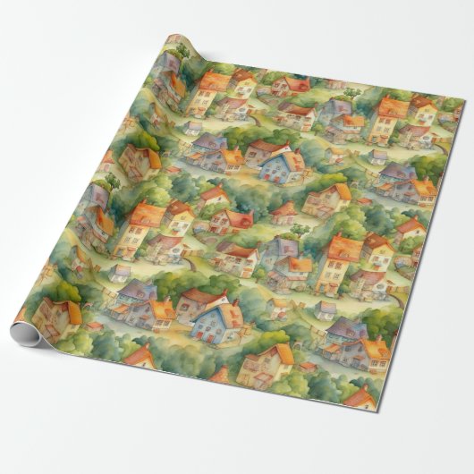 DORP Platteland #2 inpakpapier (Uitgerold)