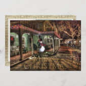  dorp plus jouw foto voor kerst feestdagenkaart (Voorkant / Achterkant)