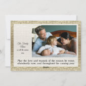  dorp plus jouw foto voor kerst feestdagenkaart (Achterkant)