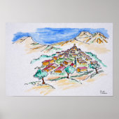 dorp Provence, Frankrijk Poster (Voorkant)