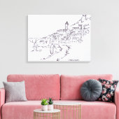 Dorp Speracedes | Provence, Frankrijk Canvas Afdruk (Insitu (Woonkamer))