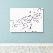 Dorp Speracedes | Provence, Frankrijk Canvas Afdruk (Insitu (Houten vloer))