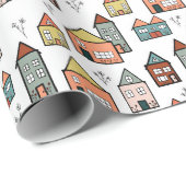 dorp uit het verleden cadeaupapier (Rol Hoek)