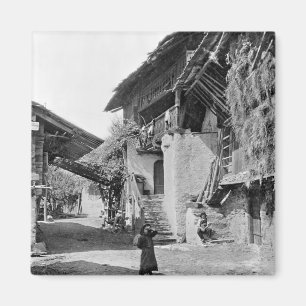 dorp Valais, begin 20e eeuw Magneet